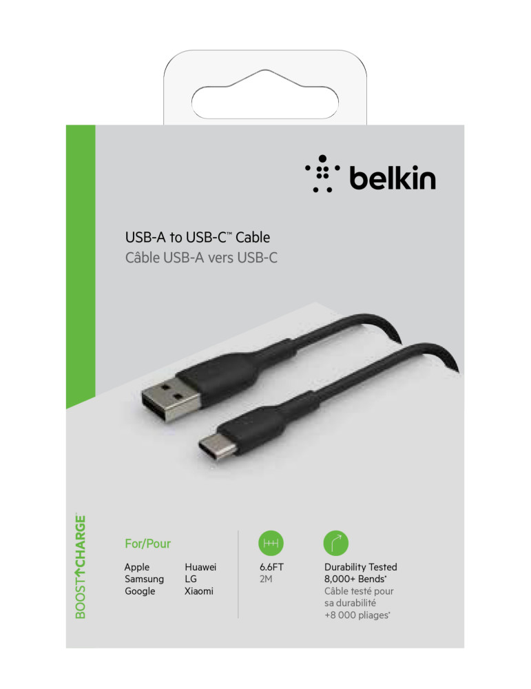 BELKIN Câble USB-C 2m (Noir) | DOTIRI