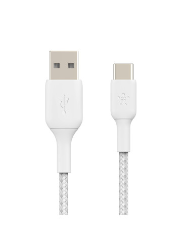 BELKIN Câble Tressé USB-C 0,15m (Blanc)