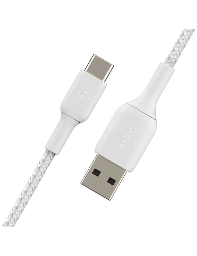 BELKIN Câble Tressé USB-C 0,15m (Blanc) | DOTIRI