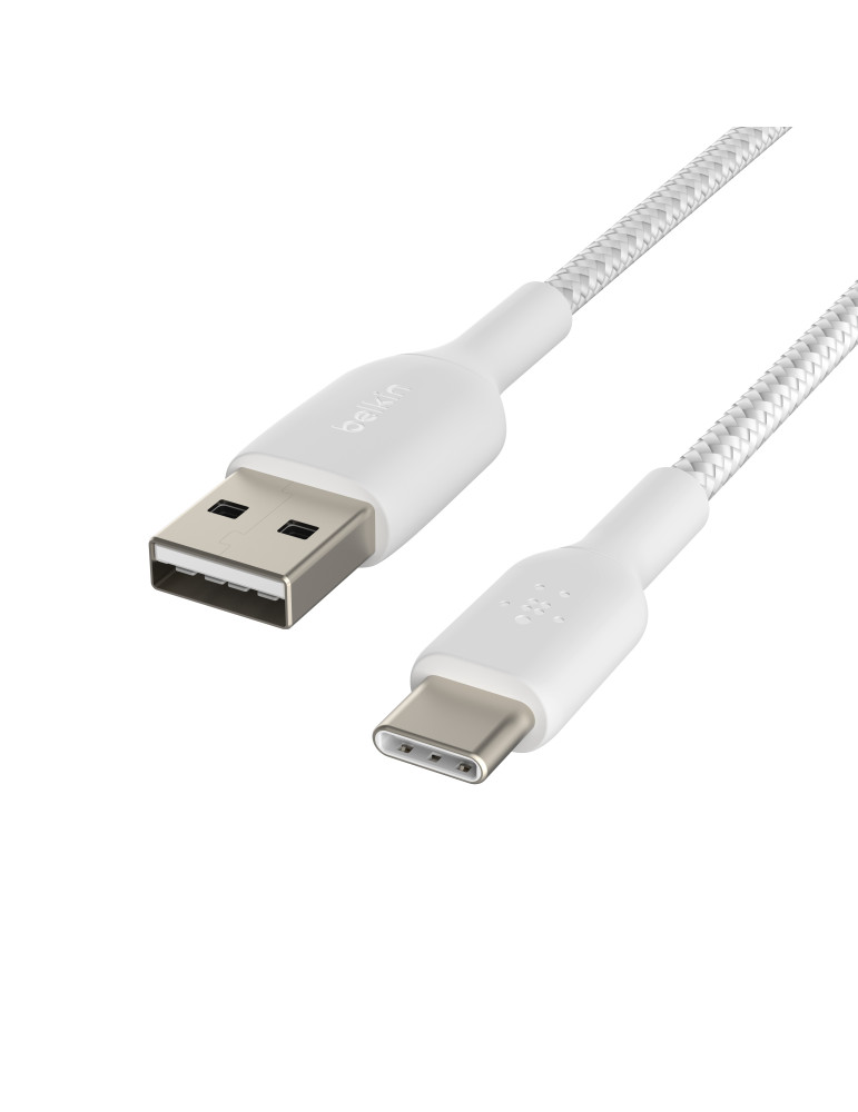 BELKIN Câble Tressé USB-C 0,15m (Blanc) | DOTIRI