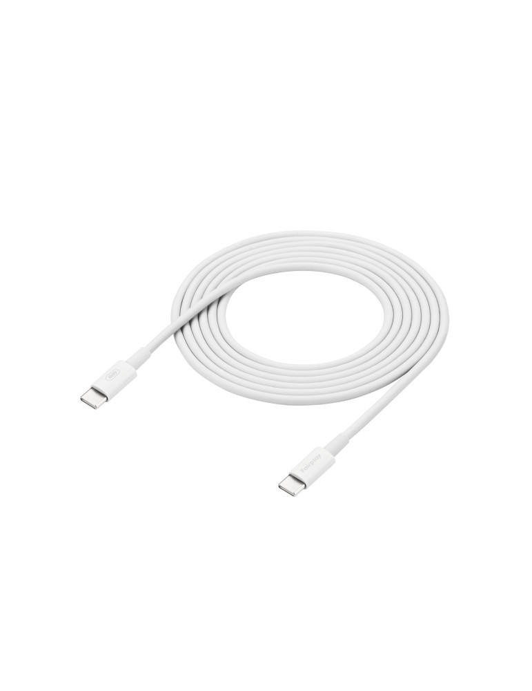 FAIRPLAY Câble 60W USB-C vers USB-C 2m (Blanc) | DOTIRI