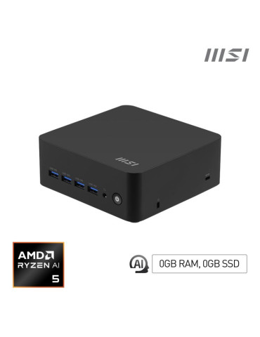 MSI Cubi AI 8M-008BEU USFF Noir 8645HS AMD SoC 5