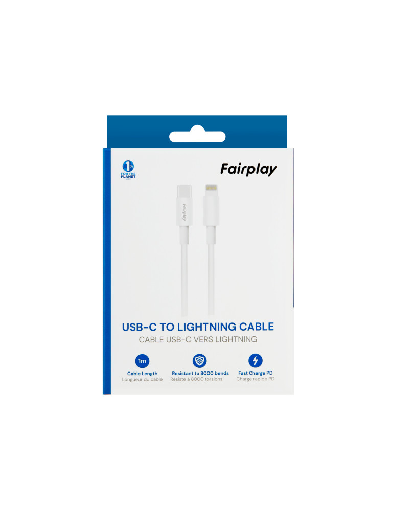 FAIRPLAY Câble TPE 27W USB-C vers Lightning 1m | DOTIRI