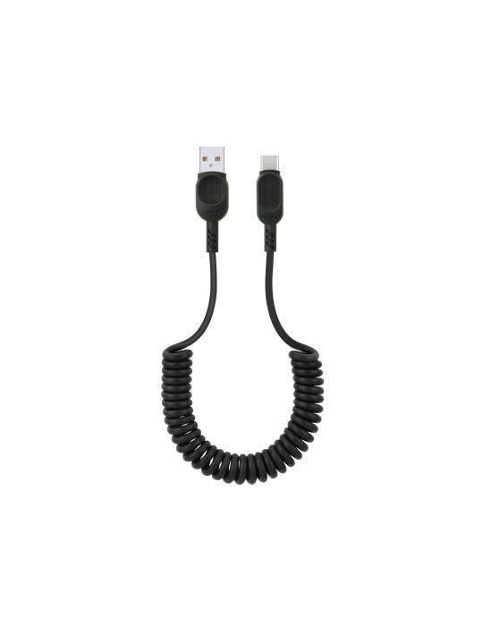 FAIRPLAY Câble Twisted USB-C 1,8m (Noir) | DOTIRI