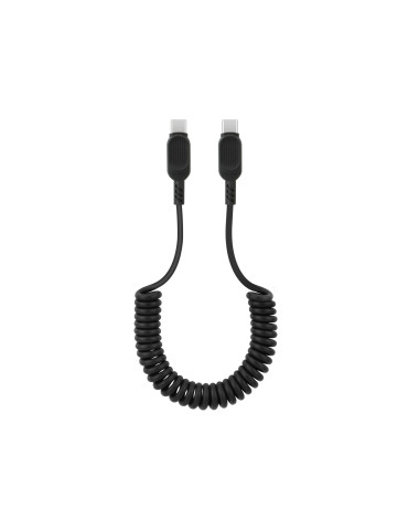 FAIRPLAY Câble Twisted USB-C vers USB-C 1,8m (Noir)