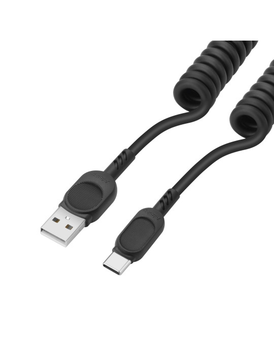 FAIRPLAY Câble Twisted USB-C 1,8m (Noir) | DOTIRI