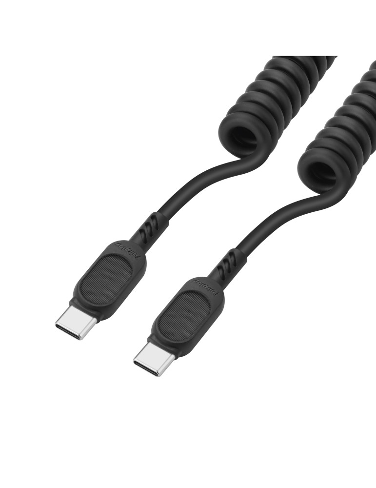 FAIRPLAY Câble Twisted USB-C vers USB-C 1,8m (Noir)