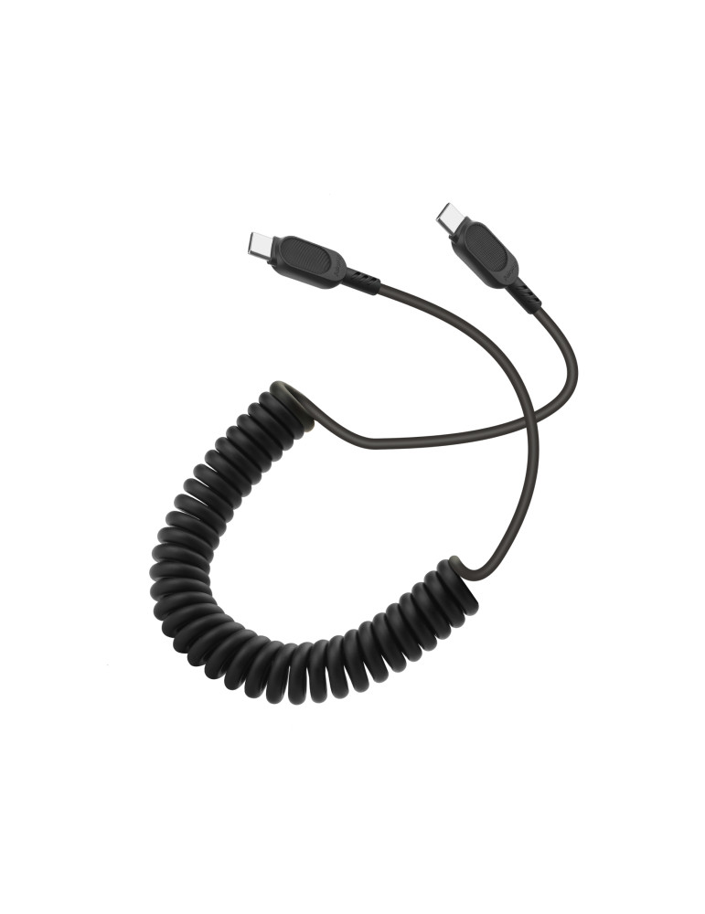 FAIRPLAY Câble Twisted USB-C vers USB-C 1,8m (Noir)