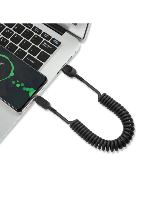 FAIRPLAY Câble Twisted USB-C 1,8m (Noir) | DOTIRI