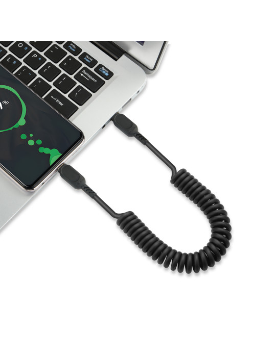 FAIRPLAY Câble Twisted USB-C vers USB-C 1,8m (Noir)