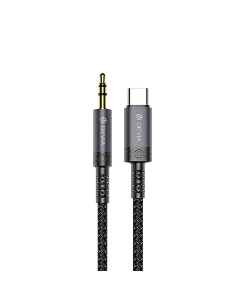 DEVIA Câble USB-C Vers Jack 3,5mm 1m (Noir) | DOTIRI