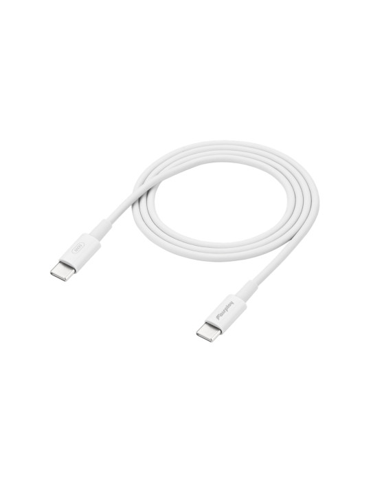 FAIRPLAY Câble 60W USB-C vers USB-C 1m (Blanc) (Bulk)