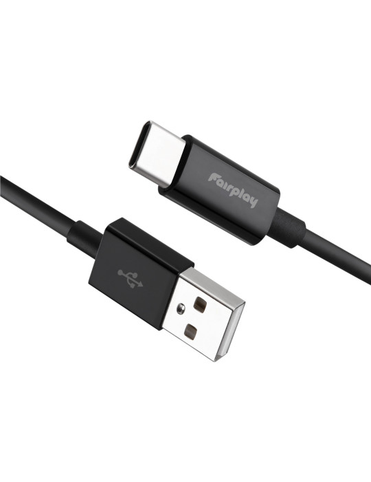 FAIRPLAY SENECIO Noir Câble USB-C 2m (Noir) (Bulk)