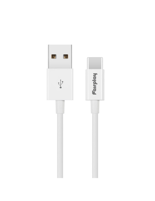 FAIRPLAY SENECIO Câble USB-C 1m (Blanc) (Bulk) | DOTIRI