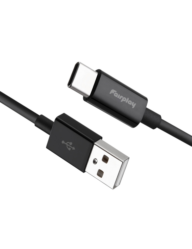 FAIRPLAY SENECIO Noir Câble USB-C 1m (Noir) (Bulk)