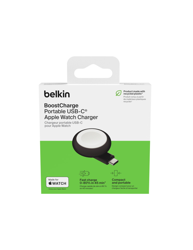 BELKIN Chargeur Portable USB-C Apple Watch (Noir) | DOTIRI