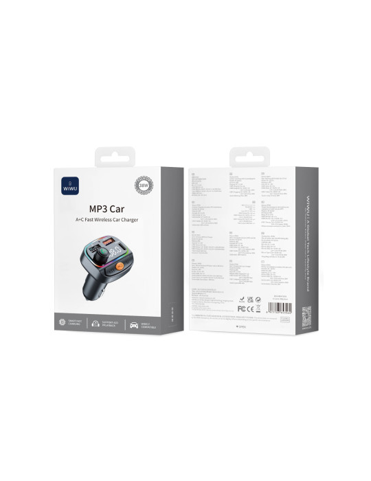 WiWU Lecteur MP3 Voiture Bluetooth (Wi-QC031)