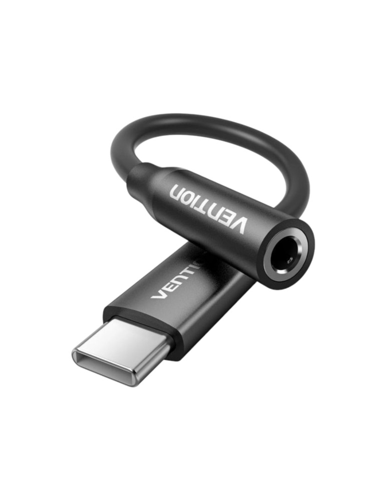 VENTION Adaptateur USB-C Mâle vers Jack 3,5mm (Noir)
