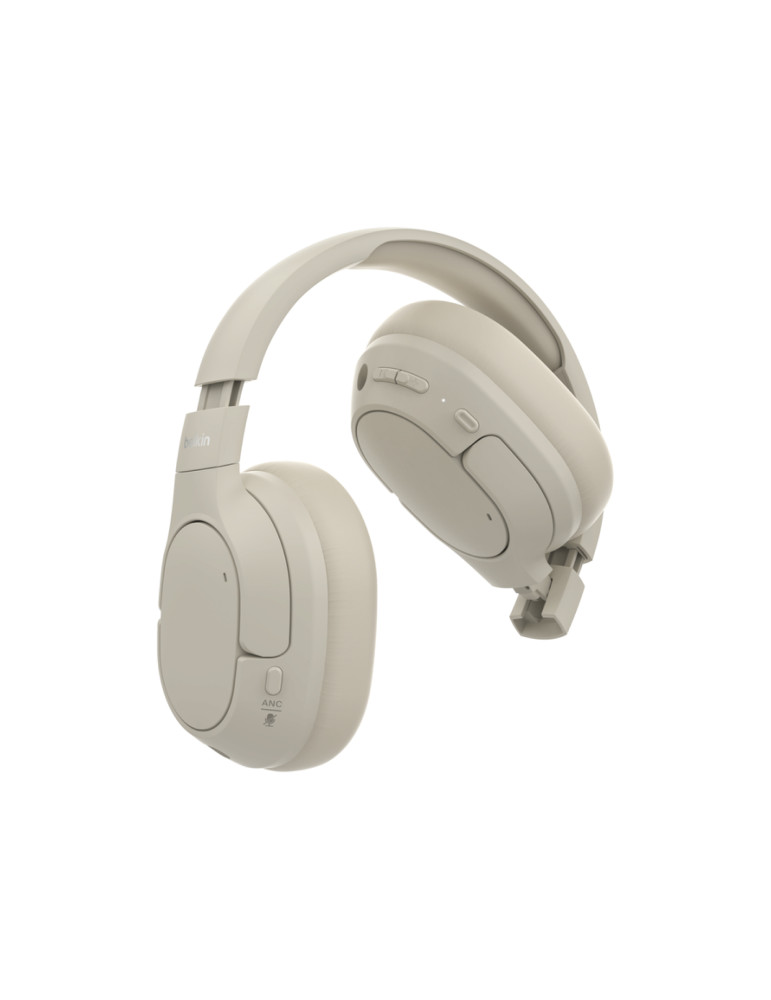 BELKIN SoundForm Isolate Casque audio avec ANC (Sable)