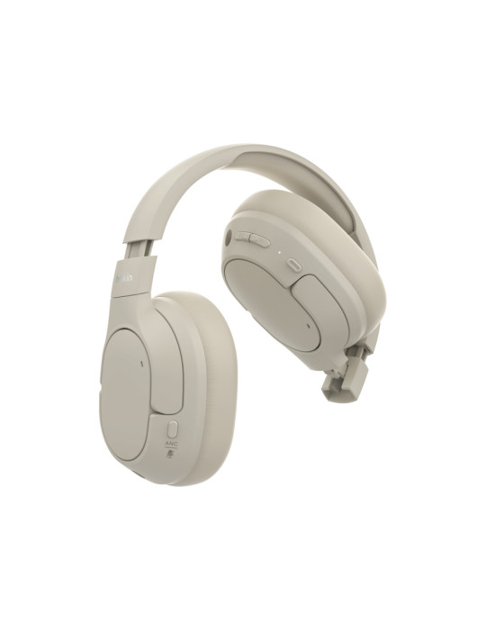 BELKIN SoundForm Isolate Casque audio avec ANC (Sable)