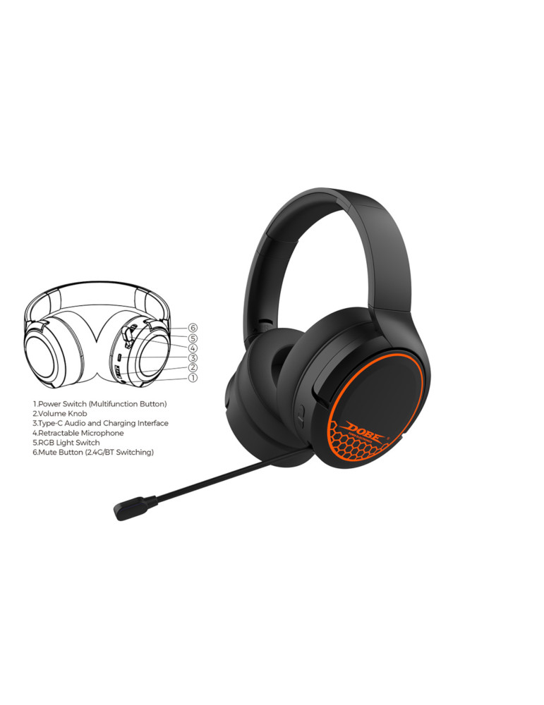 DOBE Casque Gaming Sans Fil | DOTIRI