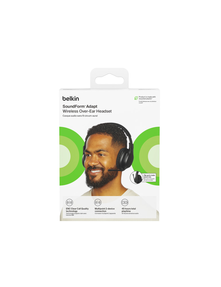 BELKIN Casque Audio Bluetooth/Jack (Noir) | DOTIRI