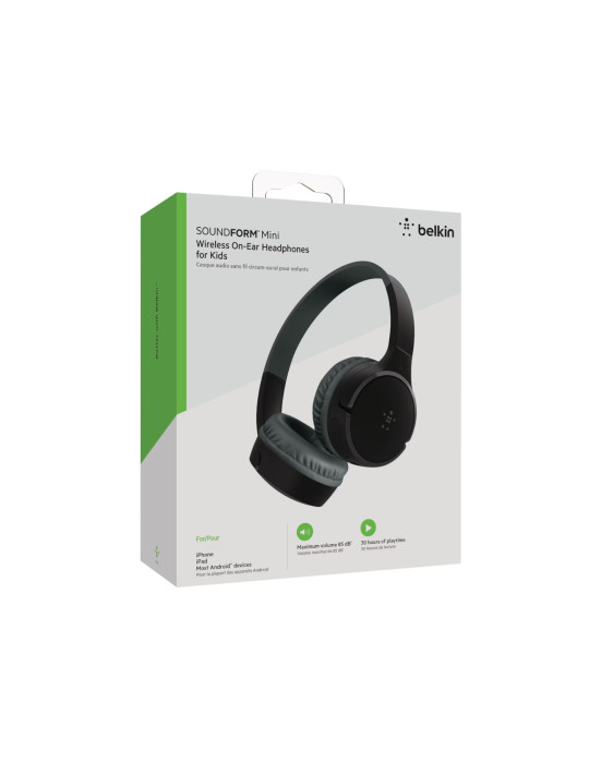 BELKIN Soundform Mini Casque Bluetooth Enfant (Noir)