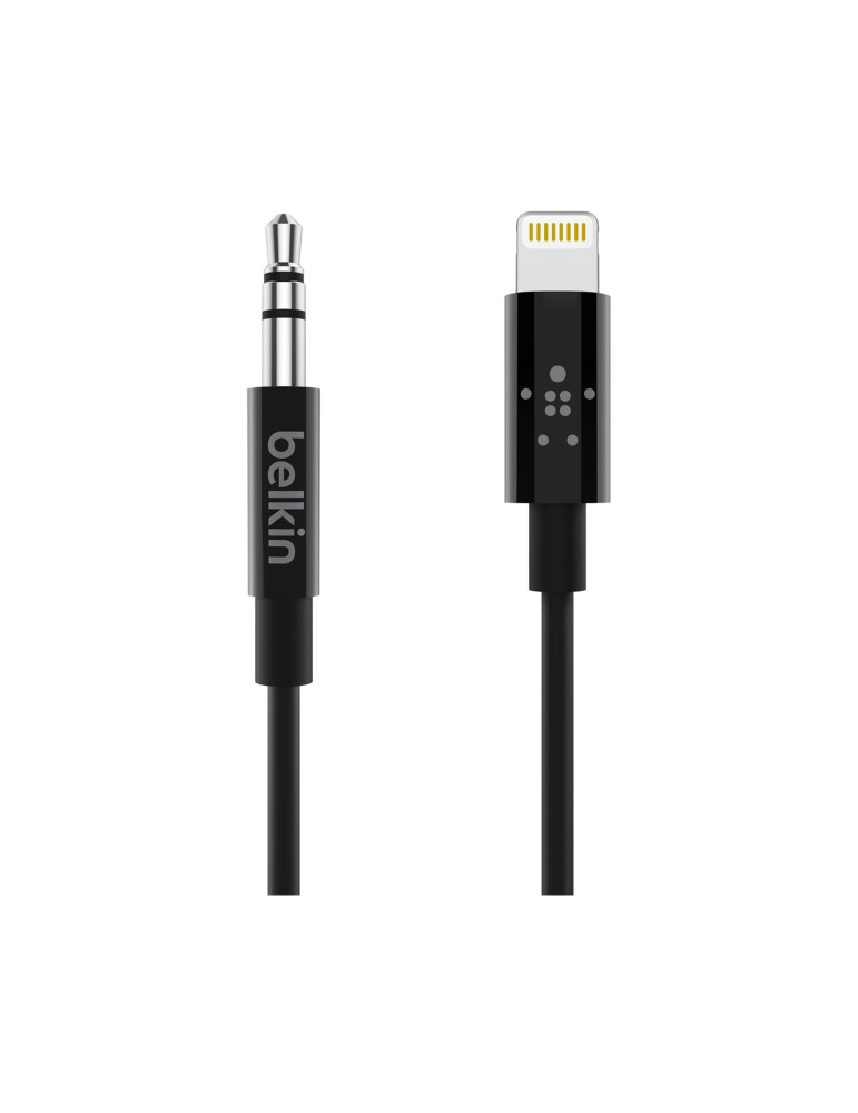 BELKIN Câble Jack 3,5mm vers Lightning MFi 0,9m (Noir)
