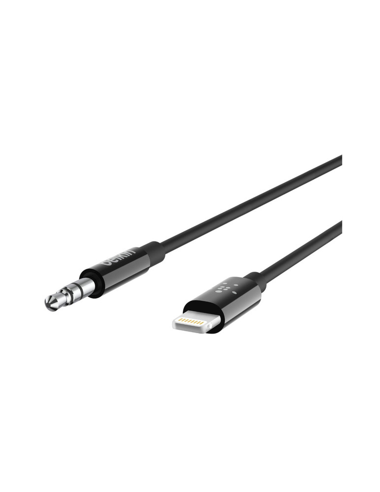 BELKIN Câble Jack 3,5mm vers Lightning MFi 0,9m (Noir)