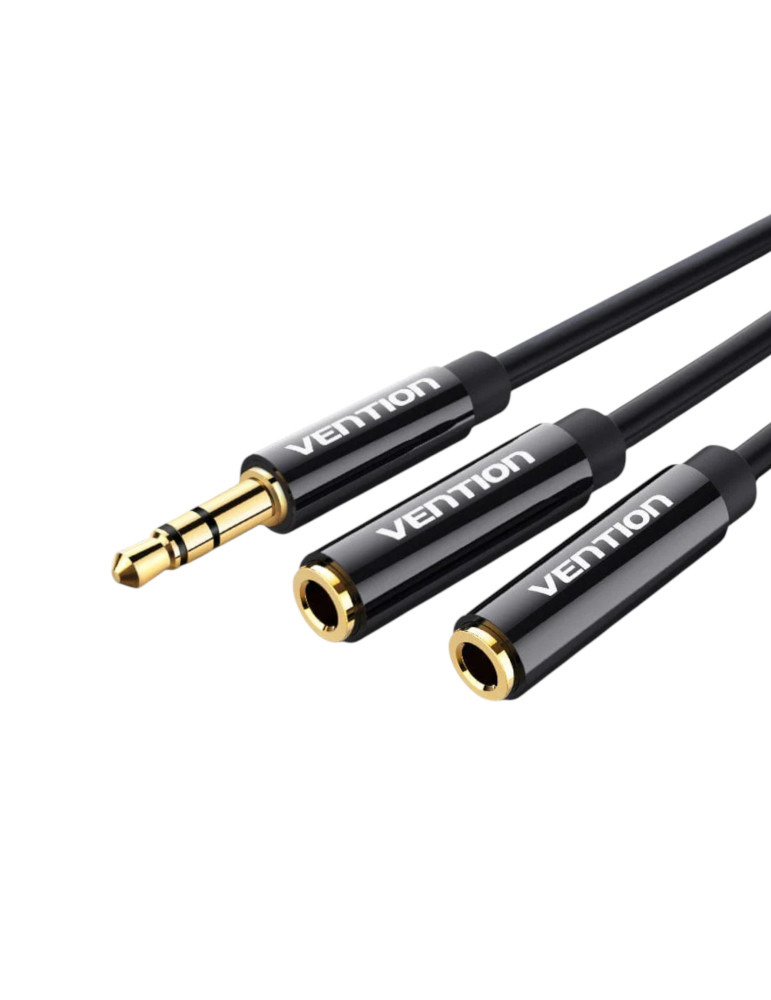 VENTION Câble Répartiteur Stéréo Jack 3,5mm Mâle vers 2 Jack 3,5mm