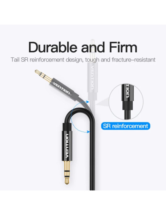 VENTION Câble Répartiteur Stéréo Jack 3,5mm Mâle vers 2 Jack 3,5mm