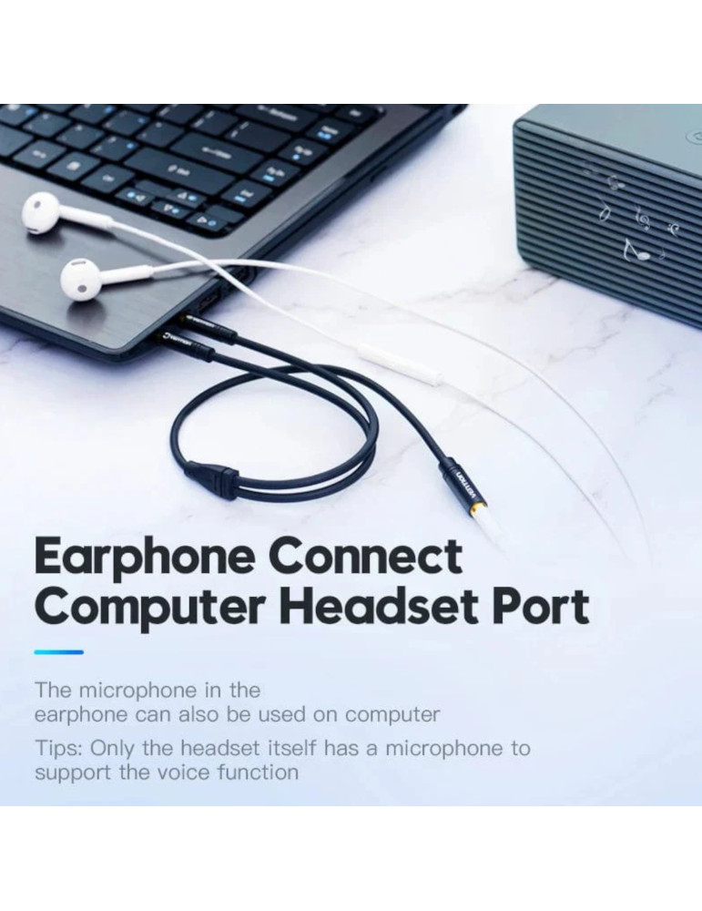 VENTION Câble Adaptateur Audio 2 Jack 3,5mm Mâle vers Jack 3,5mm