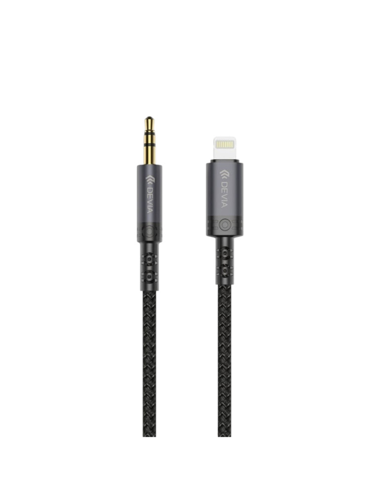 DEVIA Câble Lightning Vers Jack 3,5mm 1m (Noir) | DOTIRI