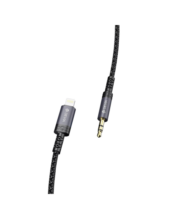 DEVIA Câble Lightning Vers Jack 3,5mm 1m (Noir) | DOTIRI