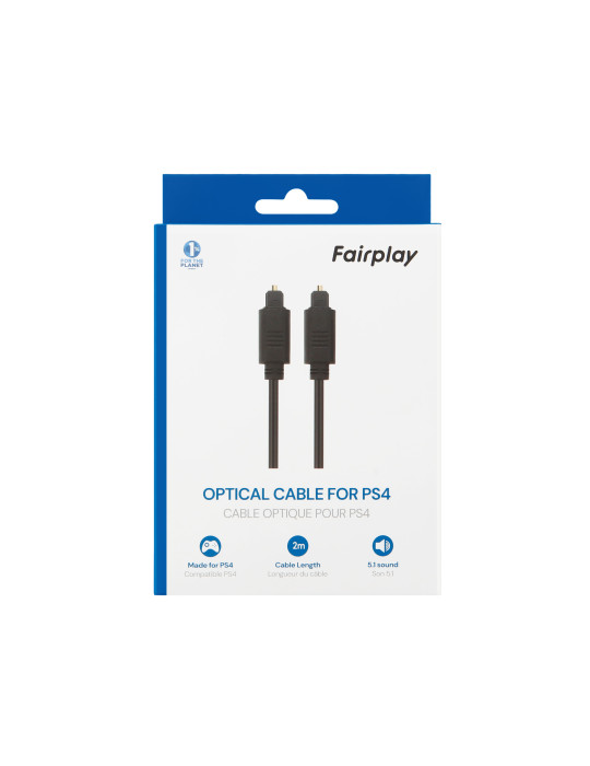 FAIRPLAY Câble Optique PS4 (Noir) | DOTIRI