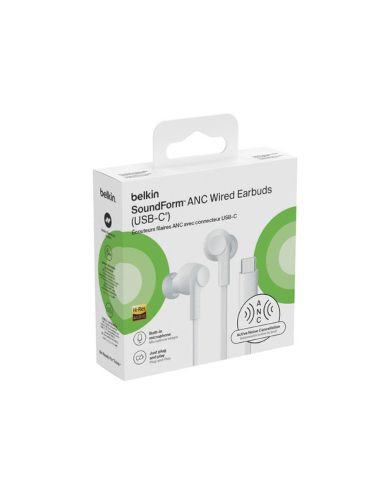 BELKIN Ecouteur Filaire USB-C (Blanc) | DOTIRI