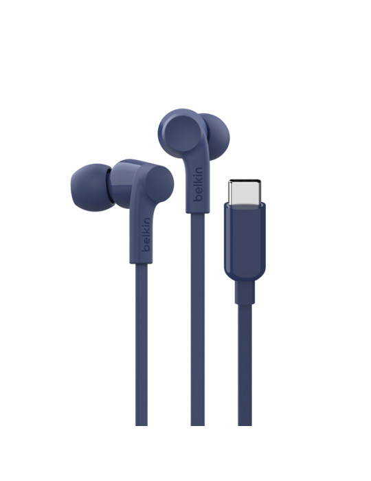 BELKIN SoundForm Écouteurs filaires USB-C (Bleu) | DOTIRI