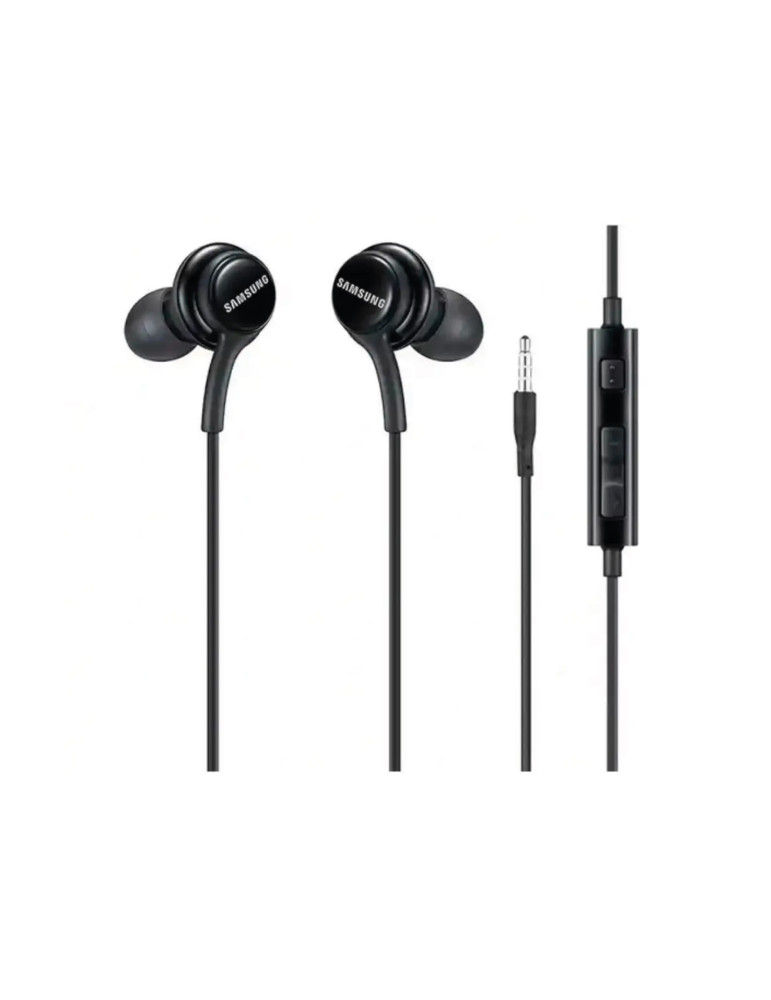 SAMSUNG Ecouteurs Jack avec Micro intégré (Noir) (Bulk)