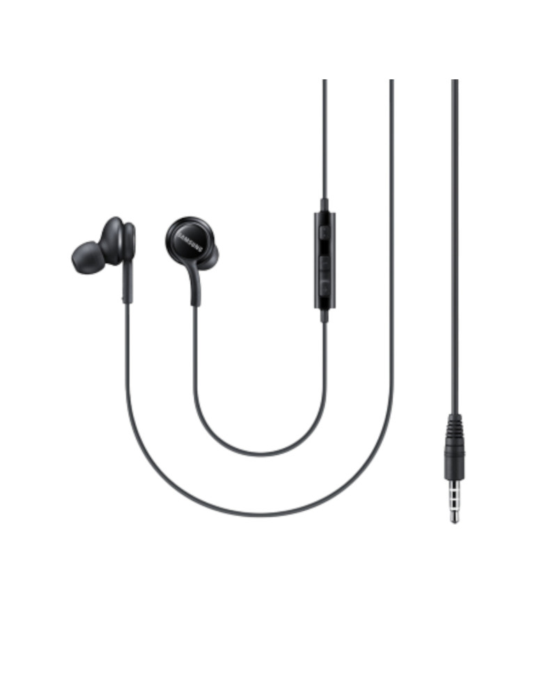 SAMSUNG Ecouteurs Jack avec Micro intégré (Noir) (Bulk)