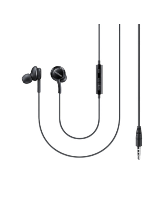 SAMSUNG Ecouteurs Jack avec Micro intégré (Noir) (Bulk)